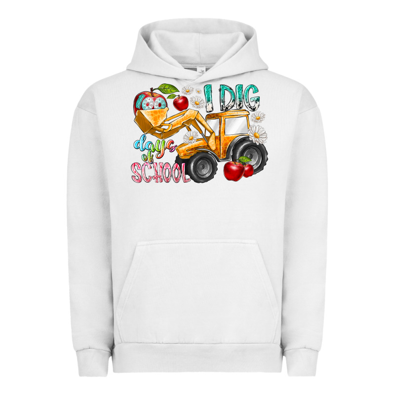 I Dig 100 Days Of School Urban Hoodie by RacoonDesign | Teevron