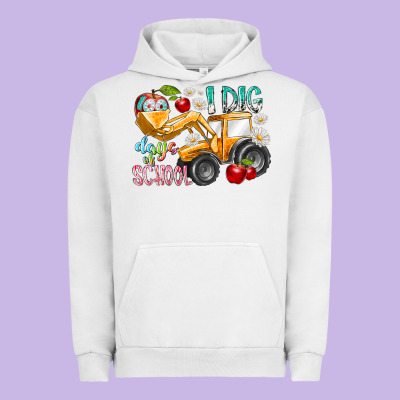 I Dig 100 Days Of School Urban Hoodie Designed By Racoondesign