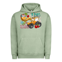 Pigment Oil Green i dig 100 days of school Urban Hoodie - RacoonDesign