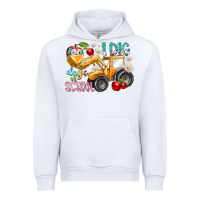 White i dig 100 days of school Urban Hoodie - RacoonDesign