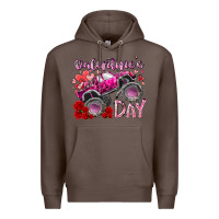 Coffee valentines day monster truck Premium Hoodie - RacoonDesign