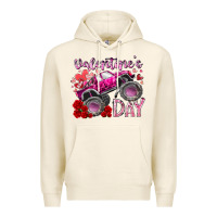 Tofu valentines day monster truck Premium Hoodie - RacoonDesign