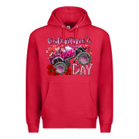 Cardinal valentines day monster truck Premium Hoodie - RacoonDesign