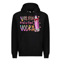 Black vis for valentine vodka Premium Hoodie - RacoonDesign