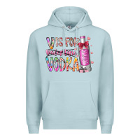 Blue Mist vis for valentine vodka Premium Hoodie - RacoonDesign