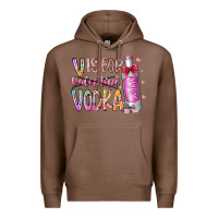 Chestnut vis for valentine vodka Premium Hoodie - RacoonDesign