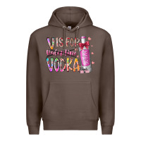 Coffee vis for valentine vodka Premium Hoodie - RacoonDesign