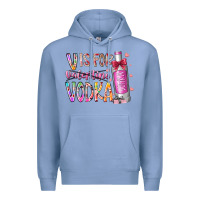 Colony Blue vis for valentine vodka Premium Hoodie - RacoonDesign