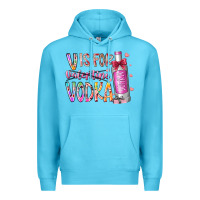 Ocean Blue vis for valentine vodka Premium Hoodie - RacoonDesign
