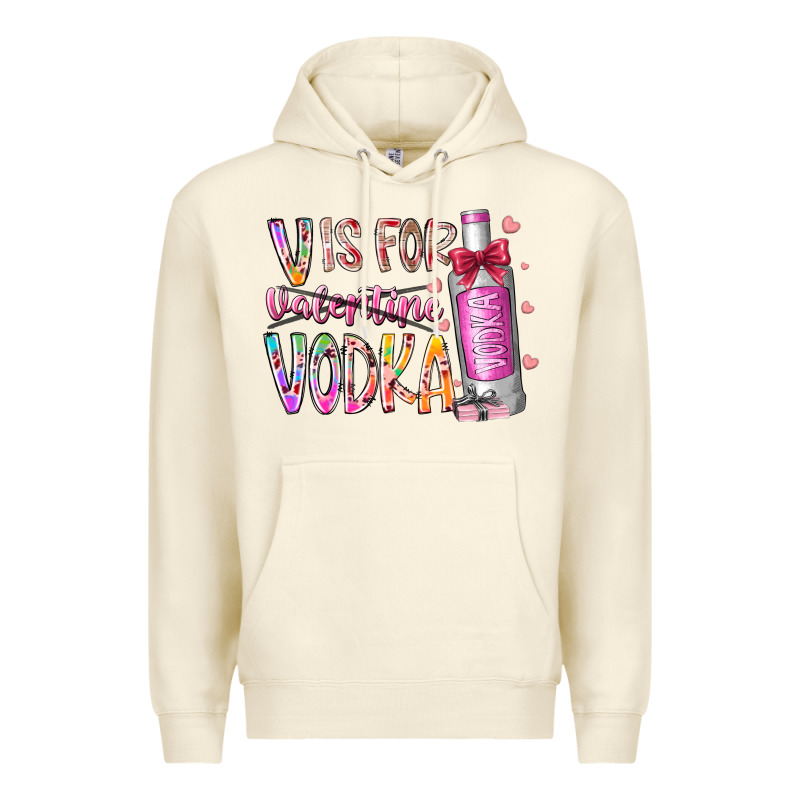 Vis For Valentine Vodka Premium Hoodie by RacoonDesign | Teevron