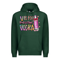 Sports Green vis for valentine vodka Premium Hoodie - RacoonDesign