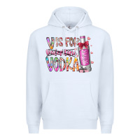 White vis for valentine vodka Premium Hoodie - RacoonDesign