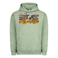 Pigment Oil Green nurse sunflower Urban Hoodie - FaDigitalArtStudio