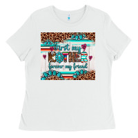 White first my mother forever my friend Ladies Tee - Artiststas