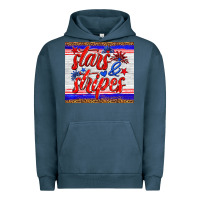 Pigment Midnight Navy stars and stripes tumbler Urban Hoodie - HRA Design Shop
