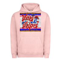 Pigment Salmon stars and stripes tumbler Urban Hoodie - HRA Design Shop