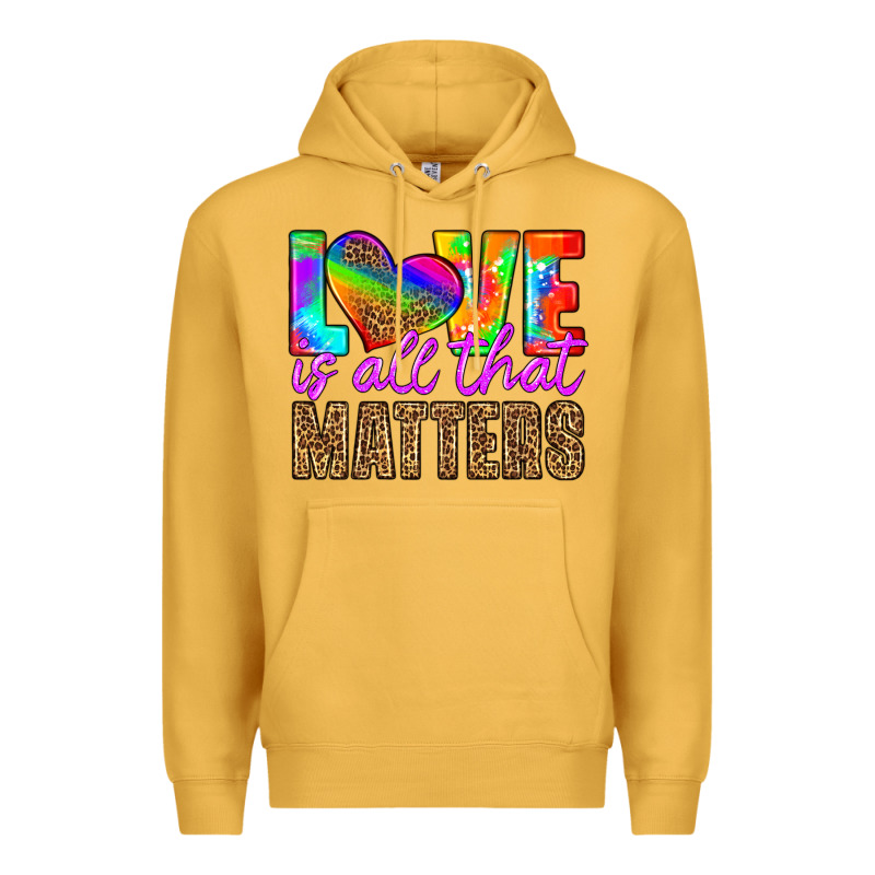 Love Is All That Matters Premium Hoodie by HRA Design Shop | Teevron