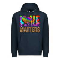 Navy love is all that matters Premium Hoodie - HRA Design Shop