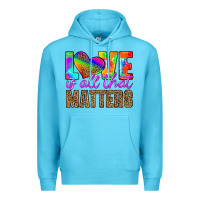 Ocean Blue love is all that matters Premium Hoodie - HRA Design Shop