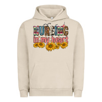 Pigment French Oak nursing in my heart Urban Hoodie - FaDigitalArtStudio