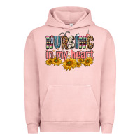Pigment Salmon nursing in my heart Urban Hoodie - FaDigitalArtStudio