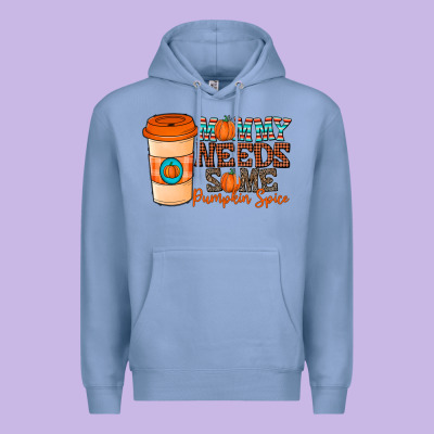 Mommy Needs Some Pumpkin Spice Premium Hoodie Designed By Cowhidedigitalart