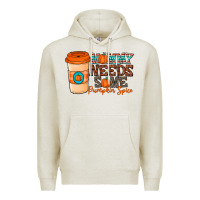 Oatmeal Heather mommy needs some pumpkin spice Premium Hoodie - CowhideDigitalArt