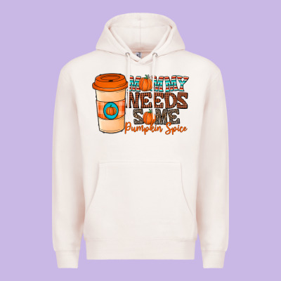 Mommy Needs Some Pumpkin Spice Premium Hoodie Designed By Cowhidedigitalart