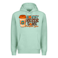 Seafoam mommy needs some pumpkin spice Premium Hoodie - CowhideDigitalArt