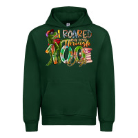 Forest Green i roared my way through 100 days Urban Hoodie - RacoonDesign