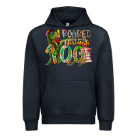 Navy i roared my way through 100 days Urban Hoodie - RacoonDesign