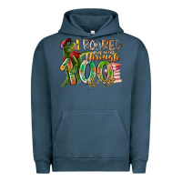 Pigment Midnight Navy i roared my way through 100 days Urban Hoodie - RacoonDesign