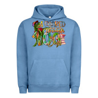 Pigment Pebble Blue i roared my way through 100 days Urban Hoodie - RacoonDesign