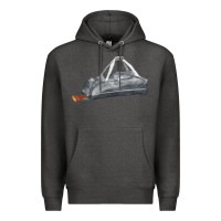 Charcoal Heather baseball bag fa element Premium Hoodie - FaDigitalArtStudio