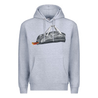 Heather Grey baseball bag fa element Premium Hoodie - FaDigitalArtStudio
