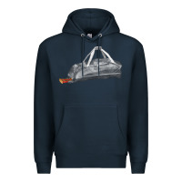 Navy baseball bag fa element Premium Hoodie - FaDigitalArtStudio
