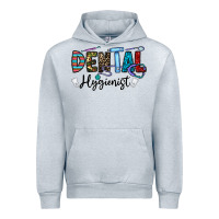 Heather Grey dental hygienist Urban Hoodie - CowhideDigitalArt