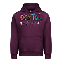 Mauve Wine dental hygienist Urban Hoodie - CowhideDigitalArt
