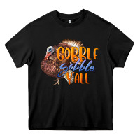 Black Fall Gobble Gobble Y'all Heavy Core Tee - LillyAllenDesigns