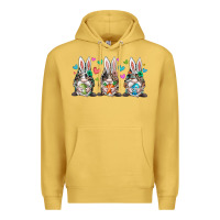 Antique Gold western bunny gnome Premium Hoodie - RacoonDesign