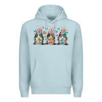 Blue Mist western bunny gnome Premium Hoodie - RacoonDesign