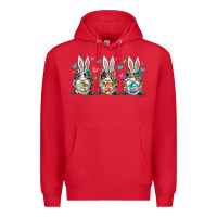 Red western bunny gnome Premium Hoodie - RacoonDesign