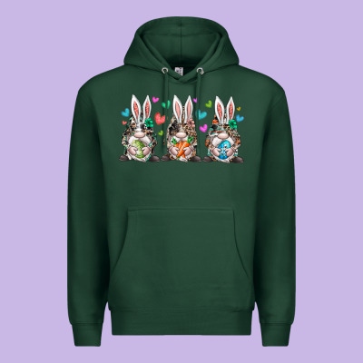 Western Bunny Gnome Premium Hoodie Designed By Racoondesign