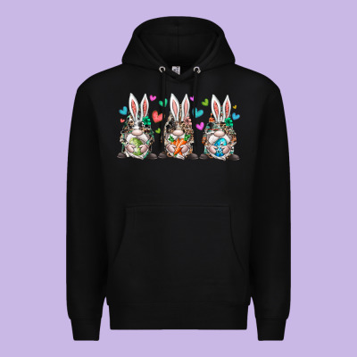 Western Bunny Gnome Premium Hoodie Designed By Racoondesign