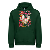 Forest Green i see you chicken me out Urban Hoodie - RacoonDesign