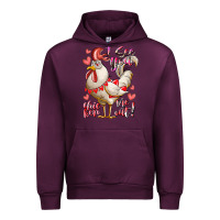 Mauve Wine i see you chicken me out Urban Hoodie - RacoonDesign