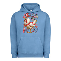 Pigment Pebble Blue i see you chicken me out Urban Hoodie - RacoonDesign