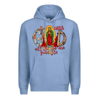 Colony Blue With God All Things Are Possible Premium Hoodie - RacoonDesign