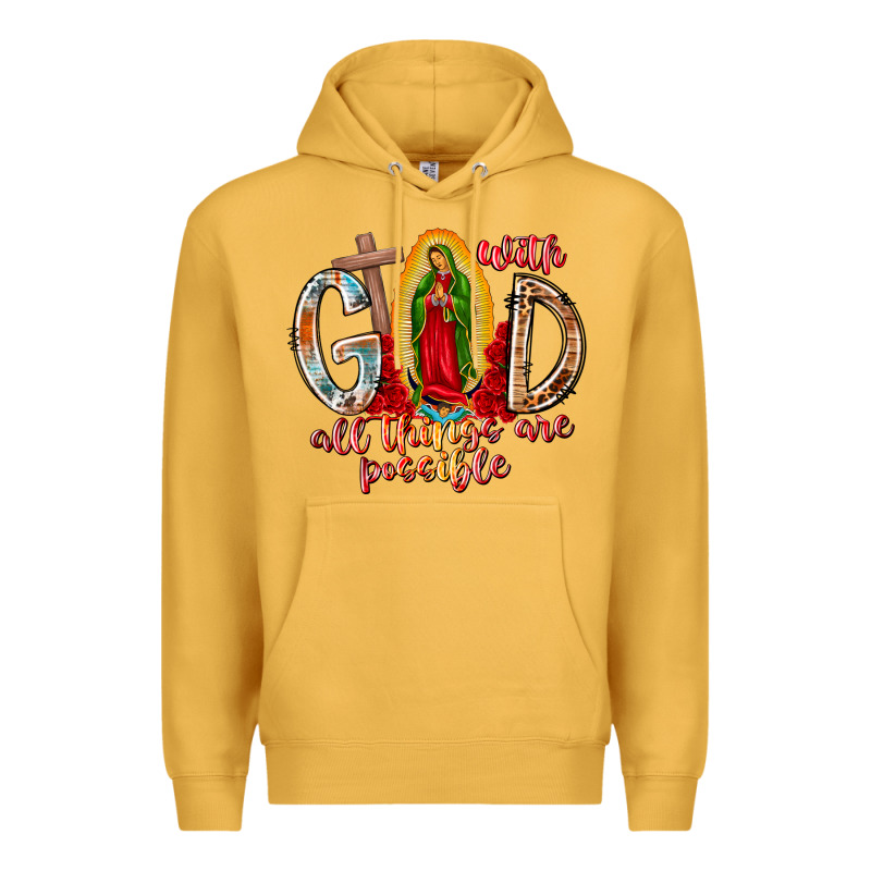 With God All Things Are Possible Premium Hoodie by RacoonDesign | Teevron