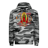 Slate Camo With God All Things Are Possible Premium Hoodie - RacoonDesign
